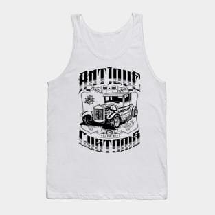 Hot Rod - Antique Customs (black) Tank Top